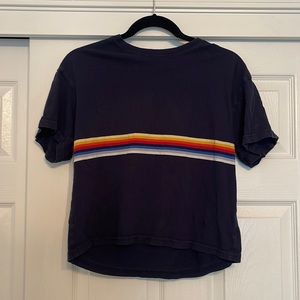 BEANDY MELVILLE RAINBOW STRIPED T SHIRT